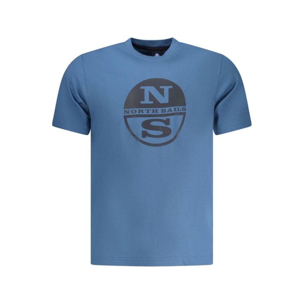 North Sails Blue Cotton Men Men's T-Shirt